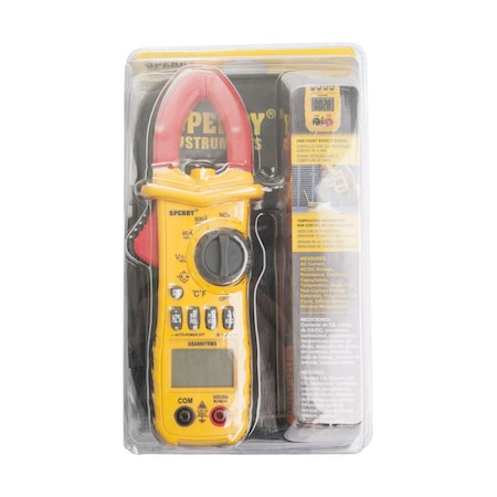 Gardner Bender Sperry Clamp-On Meter, AC Voltage 0-600, DC Voltage 0-600, Resistance 600 Ohms DSA600TRMSR